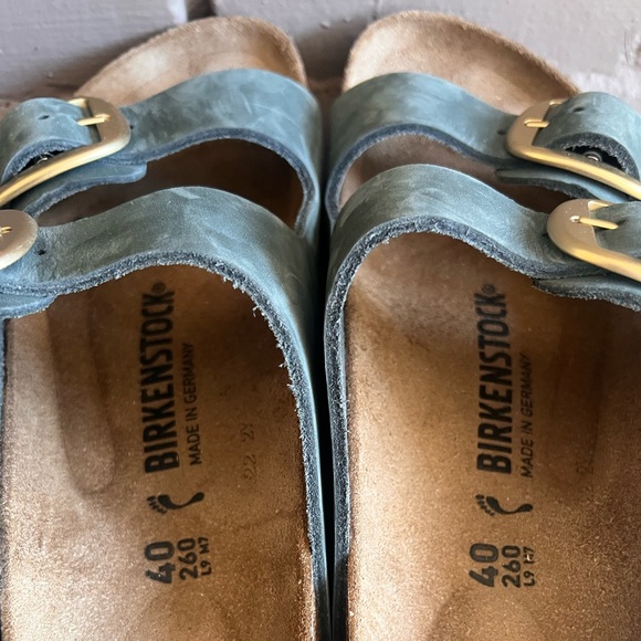 Birkenstock Arizona Big Buckle Nubuck Leather Thyme. 40 (9). Excellent condition - Picture 4 of 5